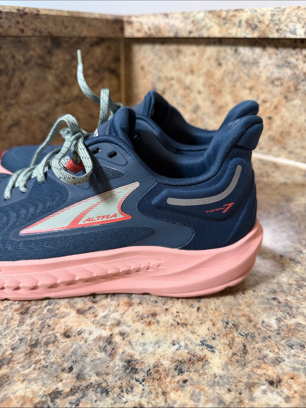 Altra Torin 7 Women's Navy Blue and Pink Running Sneakers - Picture 8 of 11